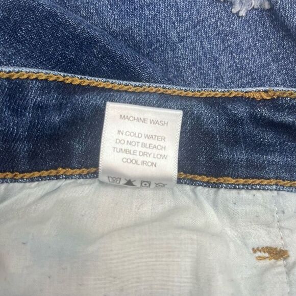 Judy Blue Womens Distressed Slim Straight Jeans Blue Denim Medium Wash Size 5/27 - Picture 7 of 16